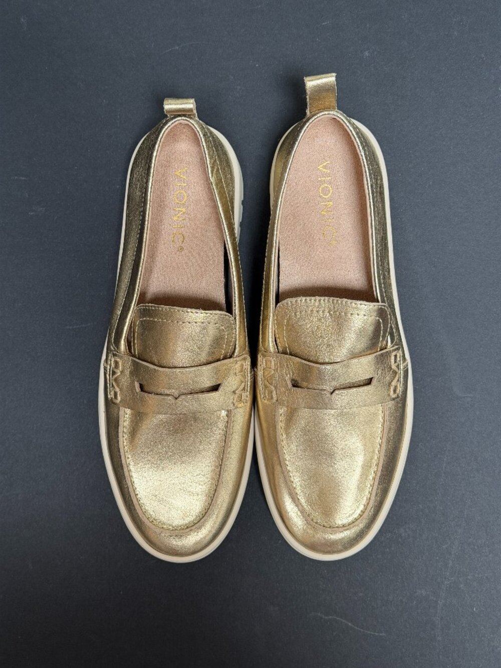 Vionic | Uptown Loafer in Gold - Picture 2 of 3